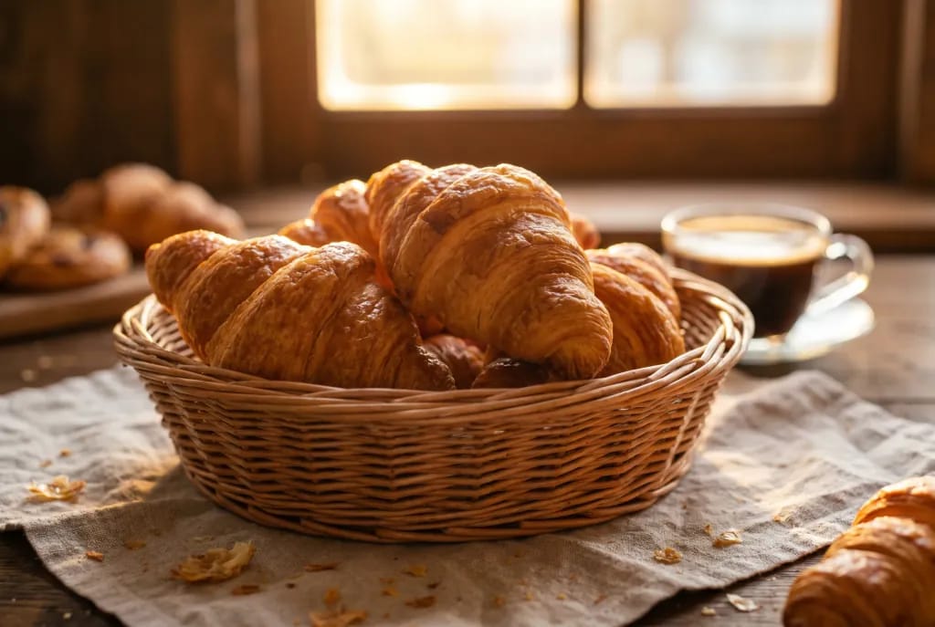 Świeże croissanty