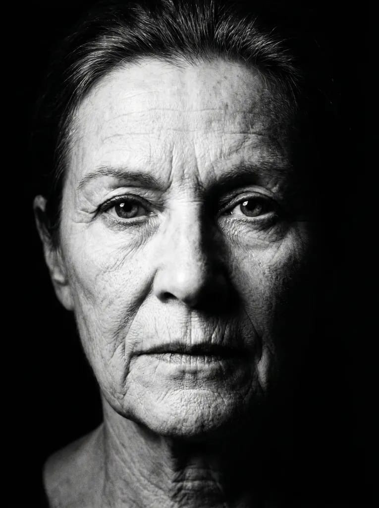 Portret czarno-biały
