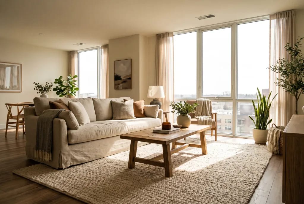 Salon po home stagingu