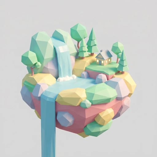 Wyspa low poly