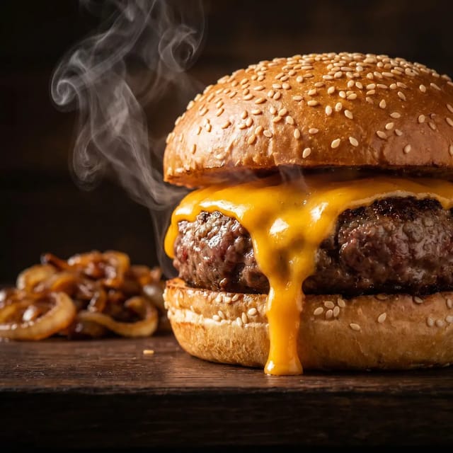 Soczysty burger