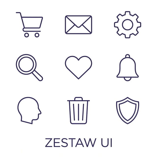 Zestaw ikon UI