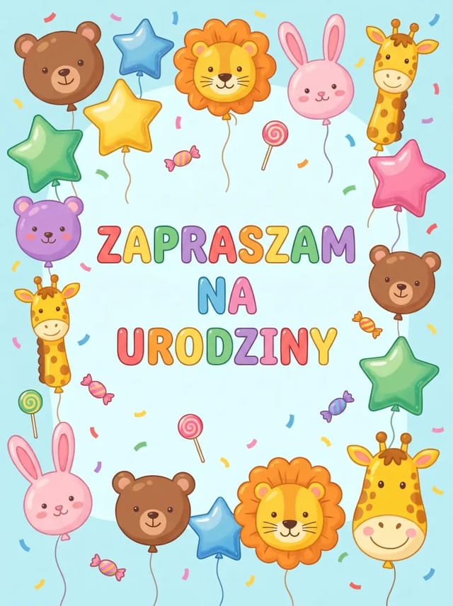 Zaproszenie na urodziny