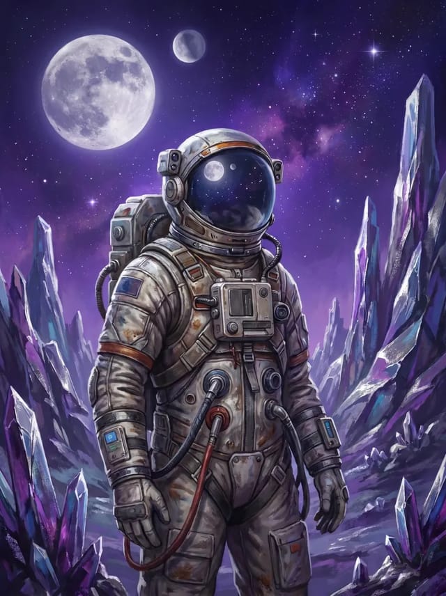 Astronauta na planecie
