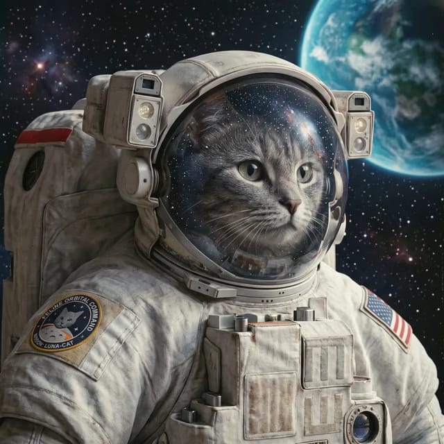 Kot astronauta