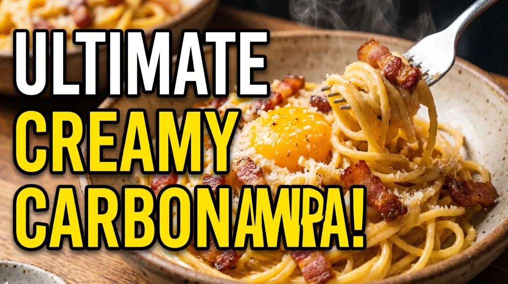 Ein Koch-Thumbnail: eine Nahaufnahme eines appetitlichen Gerichts, warme, kräftige Farben, Platz für großen Text, hoher Kontrast, 16:9.